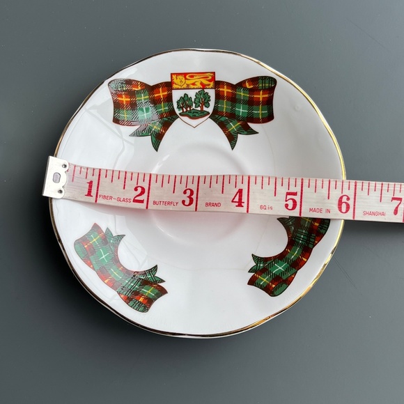 Prince Edward Island tartan tea cup & saucer, English bone china, by Elizabethan - Picture 12 of 14